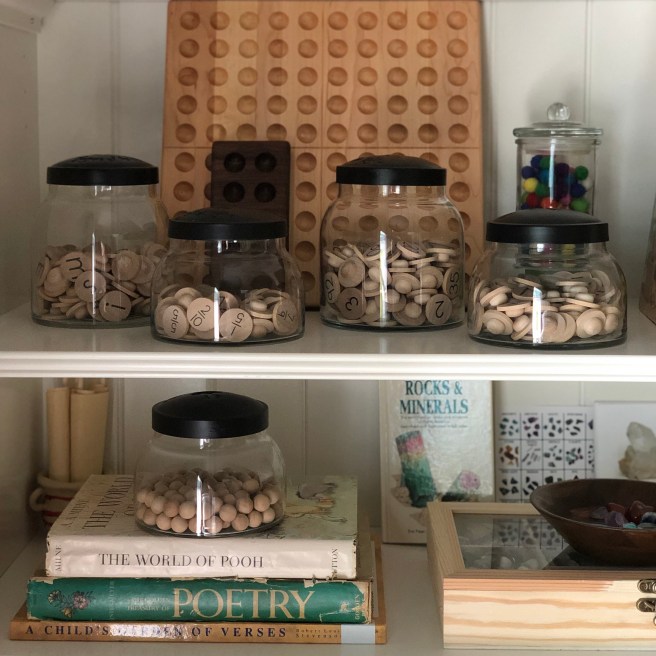 Hundred Frame Board and Coins